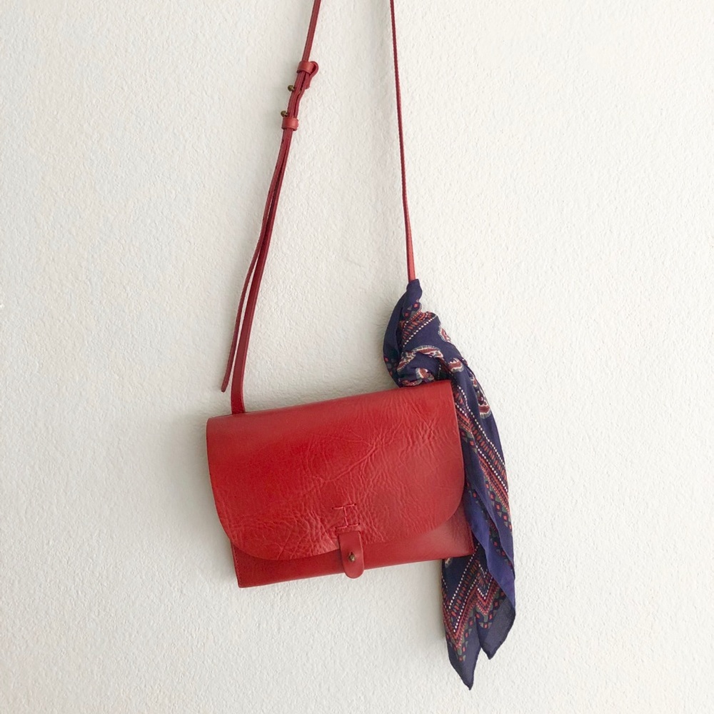 Lucky Brand The Point Crossbody in Poppy Red